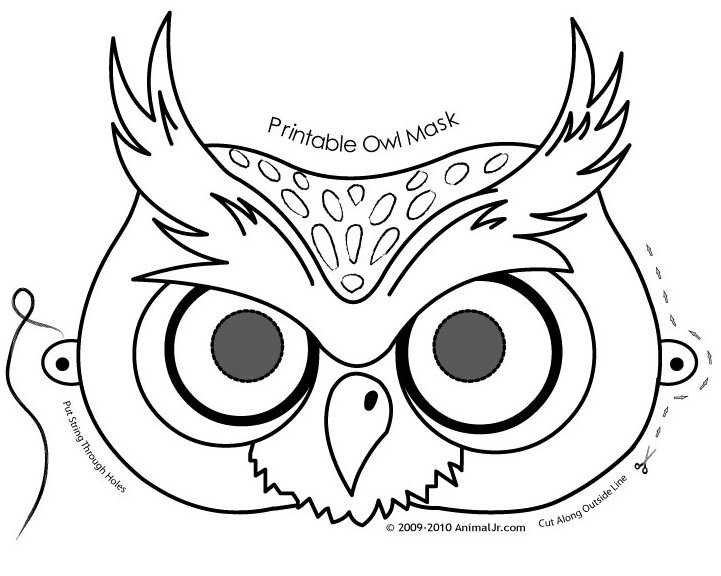 printable halloween masks coloring pages - photo #19