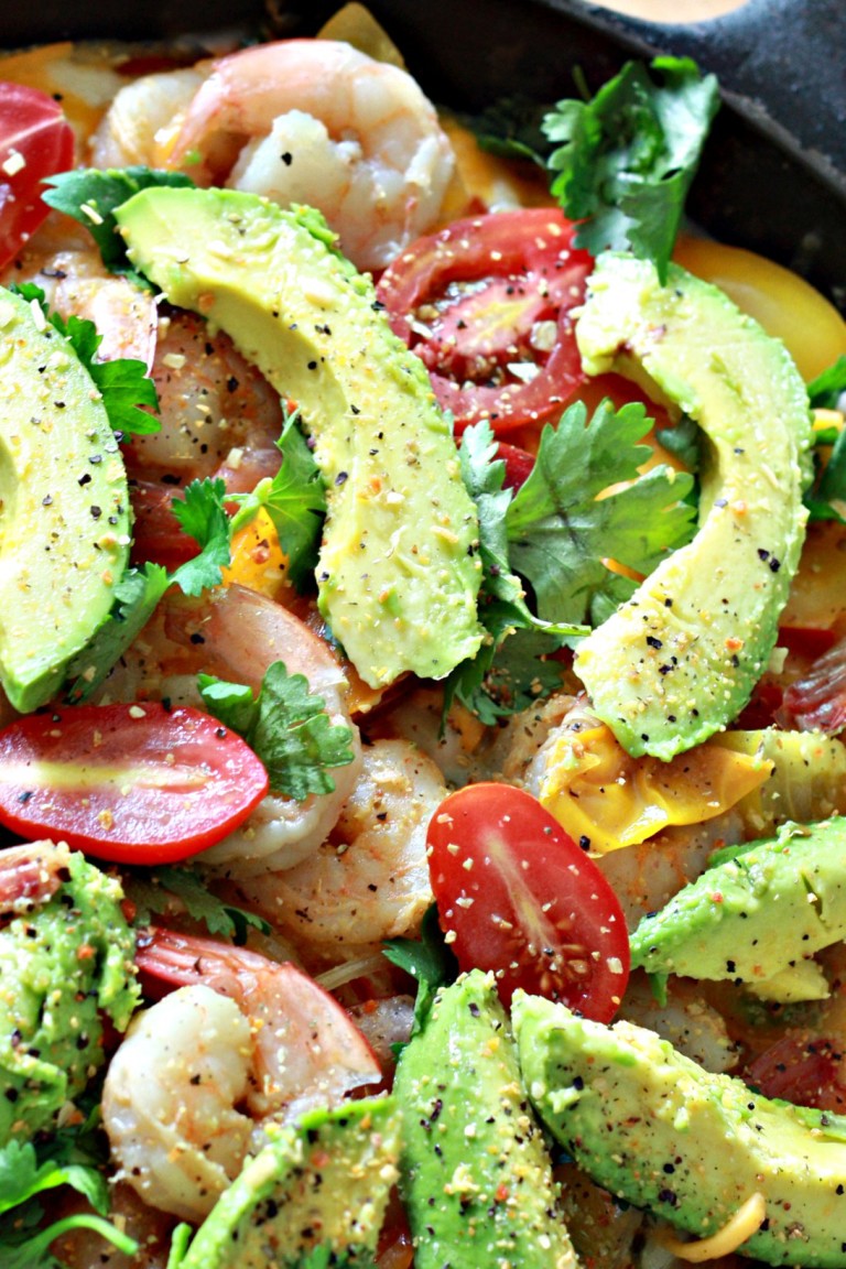 One Pan Mexican Shrimp and Grits