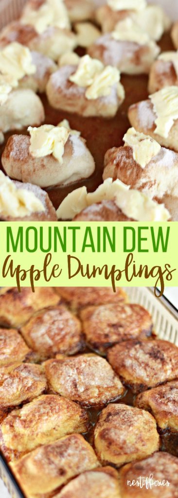 easy mountain dew apple dumplings