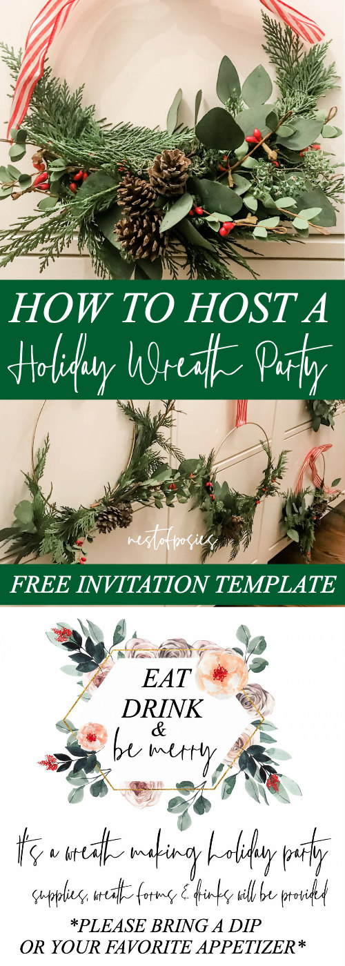 Christmas Wreath Making Party