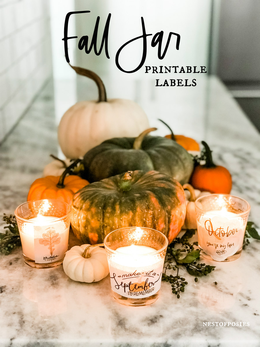 Fall Jar Printable Labels - Nest of Posies